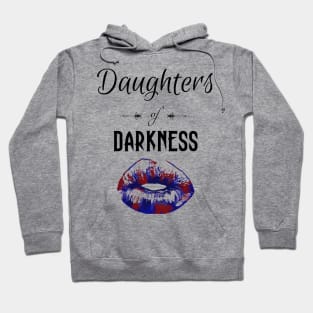 Daughters of Darkness | Goth Lips Red Blue Purple Hoodie